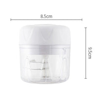 HKM-662099 Electric Garlic Masher - Wireless Meat Grinder and Baby Food Maker, 30W, Compact Kitchen Blender