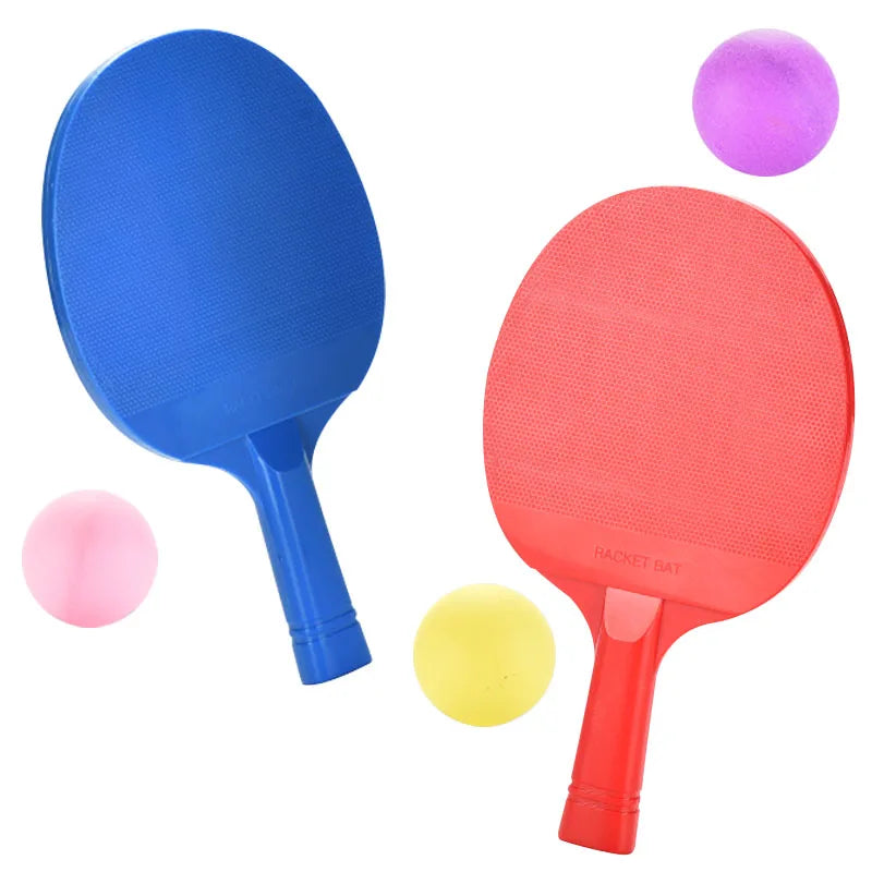 HKM-662163 Outdoor Table Tennis Racket Set for Kids - Plastic Ping Pong Toys, Ages 3+