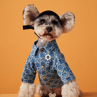 HKM-6621757 Floral Polka Dot Casual Shirt Dress for Puppies – Cotton Material, XS to XXL Sizes