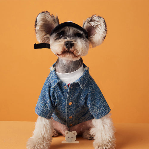 HKM-6621757 Floral Polka Dot Casual Shirt Dress for Puppies – Cotton Material, XS to XXL Sizes