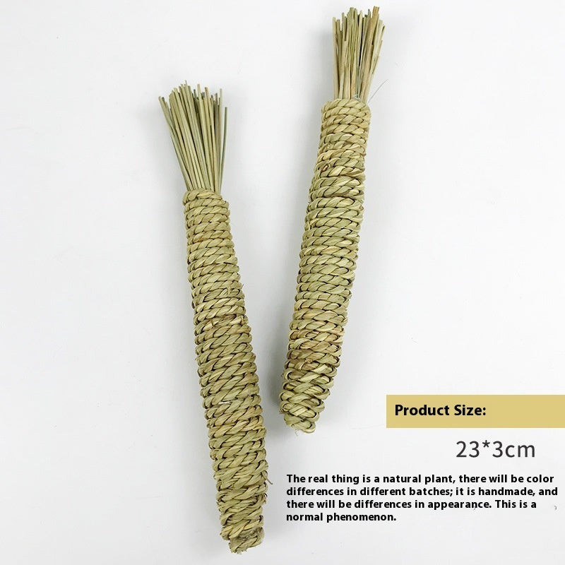 HKM-6622781 Hand Woven Water Grass Toy for Small Pets - Ideal for Teeth Grinding and Dental Health