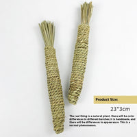 HKM-6622781 Hand Woven Water Grass Toy for Small Pets - Ideal for Teeth Grinding and Dental Health