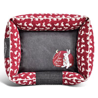 HKM-6624189 Jarre Aero Bull Dog Bed in Small, Medium, and Large Sizes - Red, Blue, Green Rabbit Options