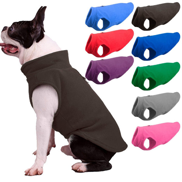 HKM-6624317 Thickened Pet Dog Coat with Soft Fabric for Cold Weather - 8 Stylish Colors Available