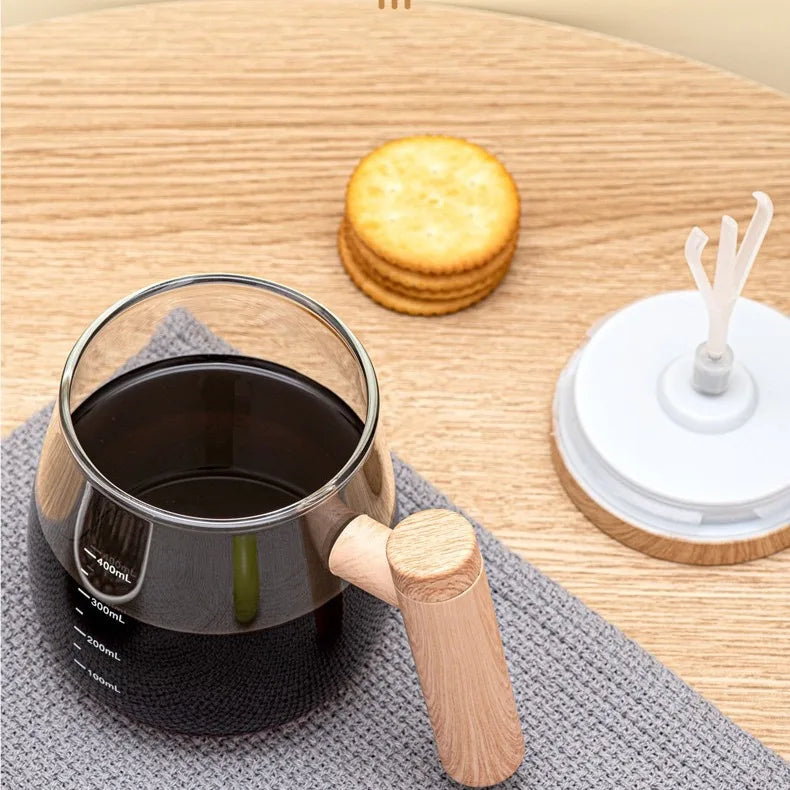 HKM-662483 Automatic Self-Stirring Magnetic Mug with High Borosilicate Glass and USB Rechargeable Function for Effortless Mixing