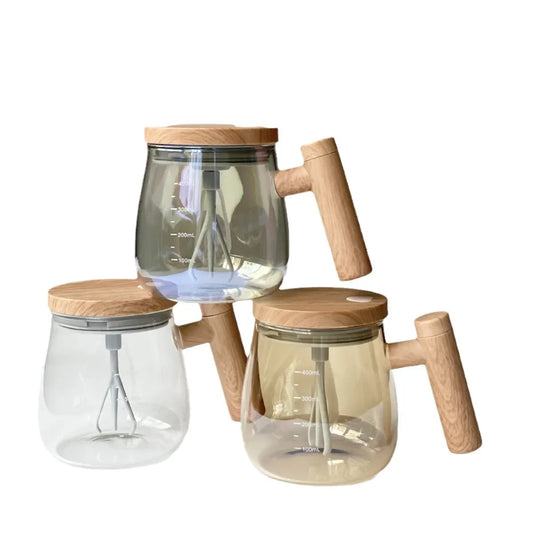 HKM-662483 Automatic Self-Stirring Magnetic Mug with High Borosilicate Glass and USB Rechargeable Function for Effortless Mixing
