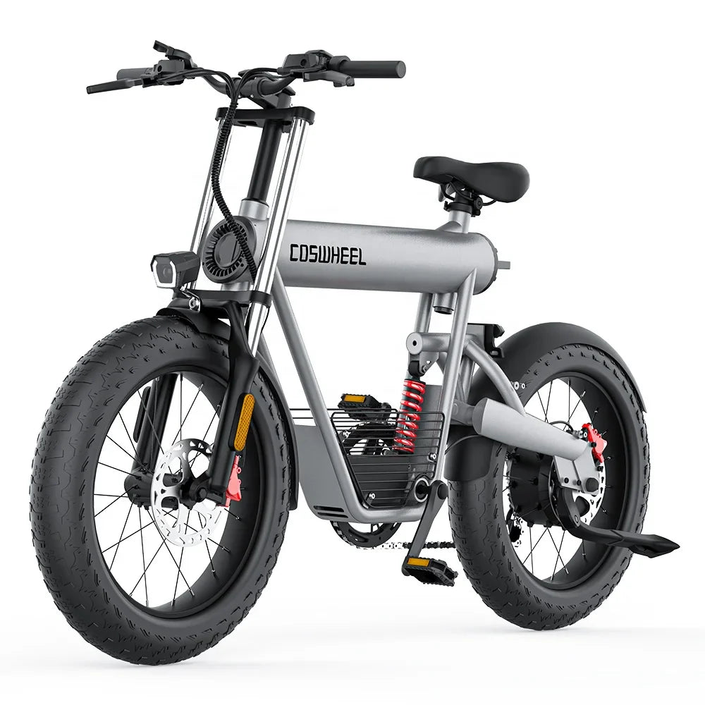 HKM-662611 500W 1000W Electric City Bike with 7 Speed Gears, Aluminum Alloy Frame, Hydraulic Disc Brakes, 20" Wheel Size, Max Speed 30-50Km/h and 20Ah Lithium Battery