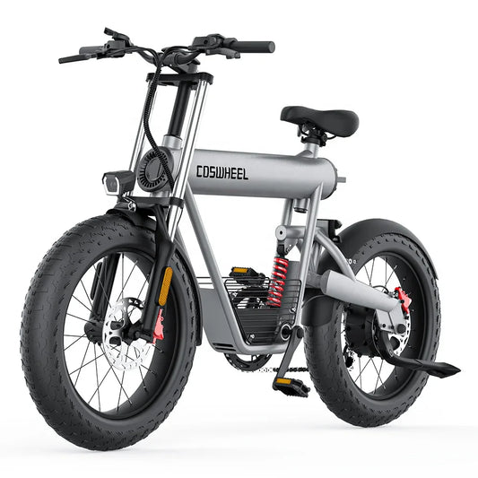 HKM-662611 500W 1000W Electric City Bike with 7 Speed Gears, Aluminum Alloy Frame, Hydraulic Disc Brakes, 20" Wheel Size, Max Speed 30-50Km/h and 20Ah Lithium Battery