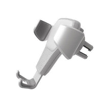 HKM-662611 Leather Grain Gravity Car Phone Holder - Adjustable, Universal Fit, Black and White Options