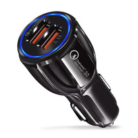 HKM-662611 Leather Grain Gravity Car Phone Holder - Adjustable, Universal Fit, Black and White Options