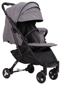 HKM-6627027 heather gray baby stroller 2-in-1 seat showcase