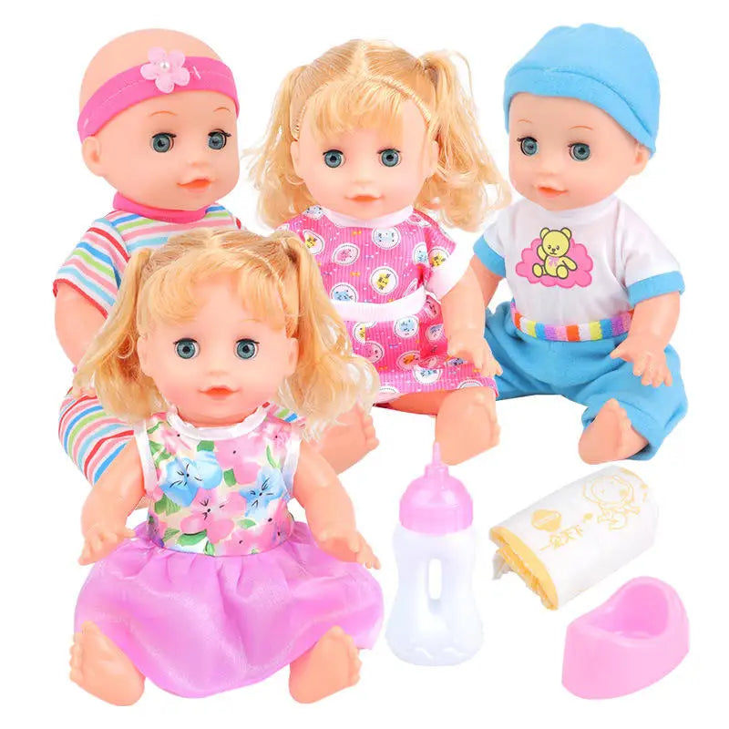 HKM-662739 Cute Baby Doll Play Set - Talking Doll with Changing Clothes, Educational Toy for Kids 0-14 Years