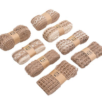 HKM-662739 Decorative Hemp Rope with Lace Trim for DIY and Craft Projects
