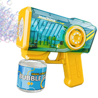HKM-662867 Electric Automatic Bubble Maker - LED Light Outdoor Bubble Machine for Parties and Weddings