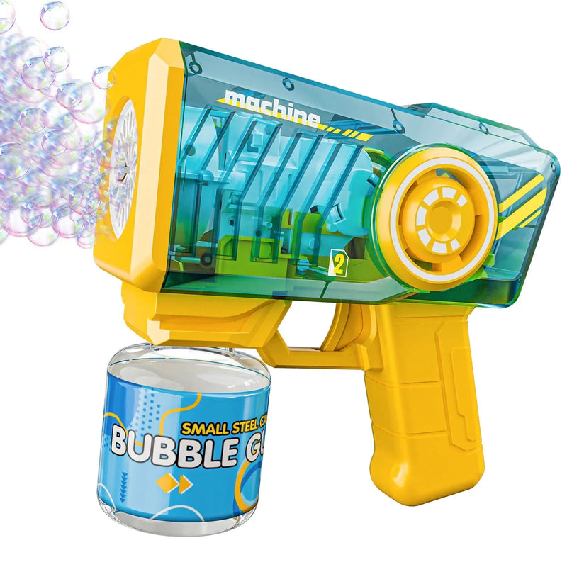 HKM-662867 Electric Automatic Bubble Maker - LED Light Outdoor Bubble Machine for Parties and Weddings