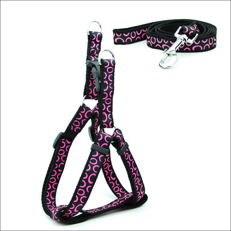 HKM-6629181 Adjustable Cat and Dog Leash with Chest Strap, Durable PP Material