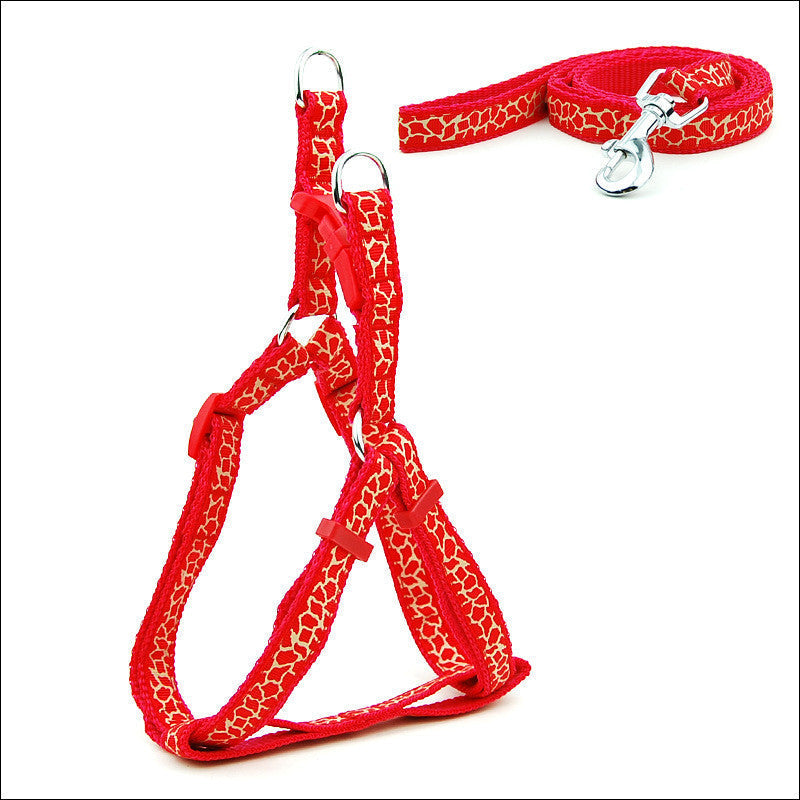HKM-6629181 Adjustable Cat and Dog Leash with Chest Strap, Durable PP Material