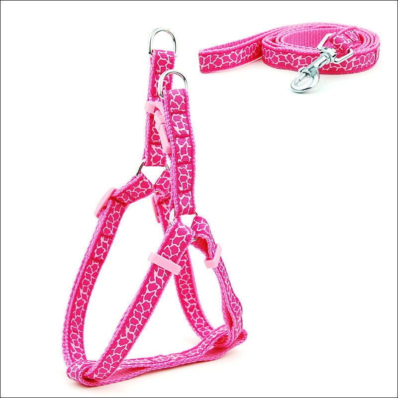 HKM-6629181 Adjustable Cat and Dog Leash with Chest Strap, Durable PP Material