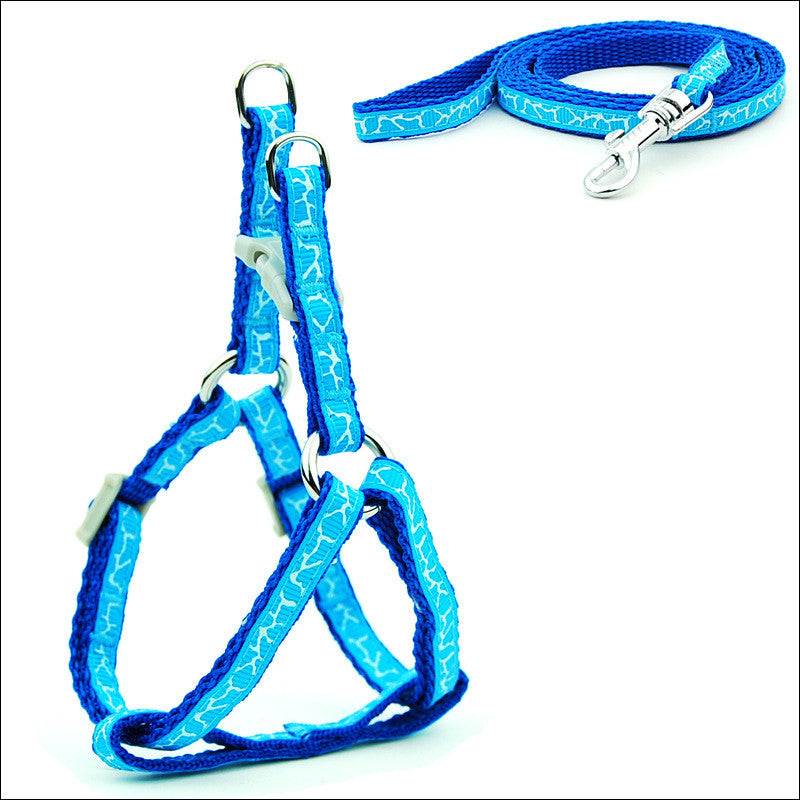 HKM-6629181 Adjustable Cat and Dog Leash with Chest Strap, Durable PP Material