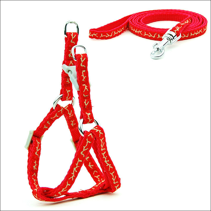 HKM-6629181 Adjustable Cat and Dog Leash with Chest Strap, Durable PP Material
