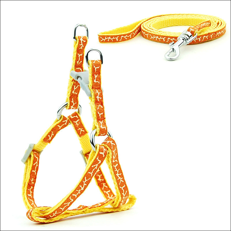 HKM-6629181 Adjustable Cat and Dog Leash with Chest Strap, Durable PP Material