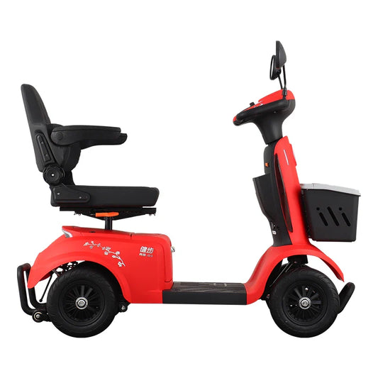 HKM-662931 VIGOROUS NEO 4 Wheel Mobility Scooter for Adults - Adjustable with Electric Magnetic Brake, Range Up to 60km
