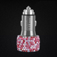 HKM-663123 Dual USB Car Charger with Emergency Hammer and Smart Protection for Mobile Devices