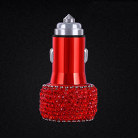 HKM-663123 Dual USB Car Charger with Emergency Hammer and Smart Protection for Mobile Devices