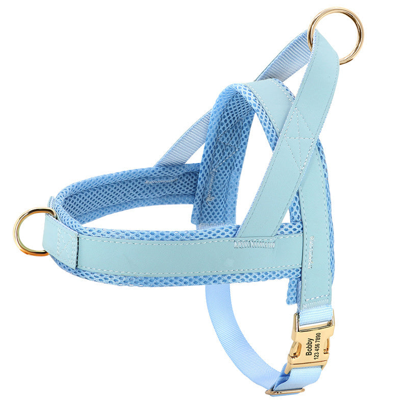 HKM-6631741 Durable and Breathable Large Dog Vest Chest Harness - Adjustable Fit for Comfort and Safety