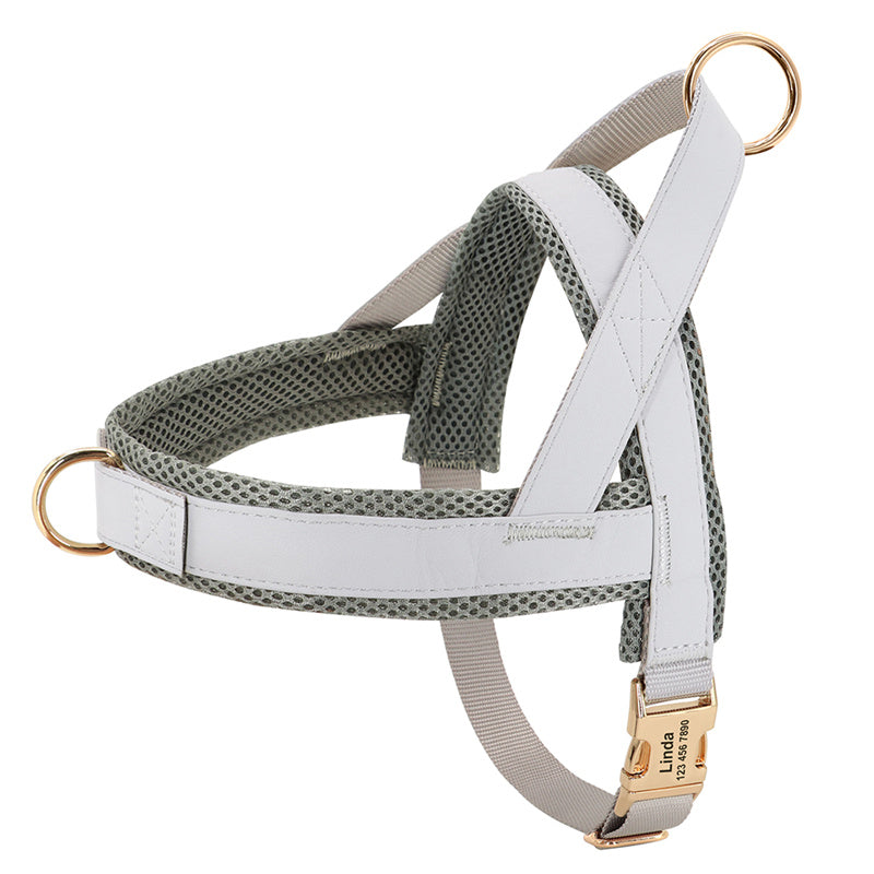 HKM-6631741 Durable and Breathable Large Dog Vest Chest Harness - Adjustable Fit for Comfort and Safety