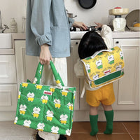 HKM-6632125 Cartoon Print Cotton Handbag for Pet Storage - Multiple Designs Available