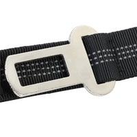 HKM-6633149 Adjustable Bungee Dog Leash with Reflective Stitches for Large and Medium Dogs, 4-6 Feet Length, Includes Car Seatbelt Clip