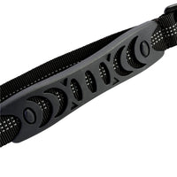 HKM-6633149 Adjustable Bungee Dog Leash with Reflective Stitches for Large and Medium Dogs, 4-6 Feet Length, Includes Car Seatbelt Clip