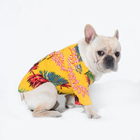 HKM-6634045 Casual Cotton Dog Shirt in Black, White, and Yellow - Various Sizes Available