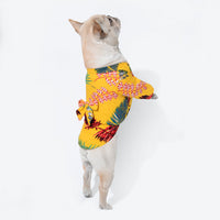 HKM-6634045 Casual Cotton Dog Shirt in Black, White, and Yellow - Various Sizes Available