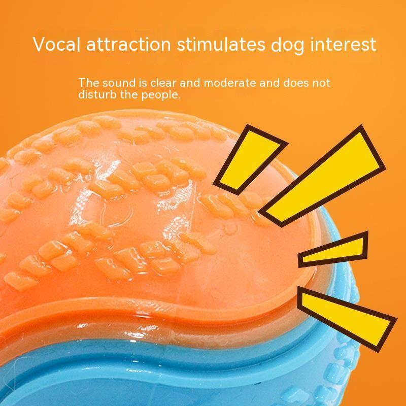HKM-6634301 Durable Dog Molar Ball Toy for Playtime and Chewing, Random Color, Rubber Material