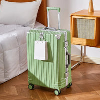 HKM-663443 Kids Green Mini Trolley Suitcase - Durable Lightweight PC Hard Shell Luggage for Travel