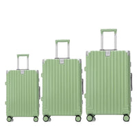 HKM-663443 Kids Green Mini Trolley Suitcase - Durable Lightweight PC Hard Shell Luggage for Travel