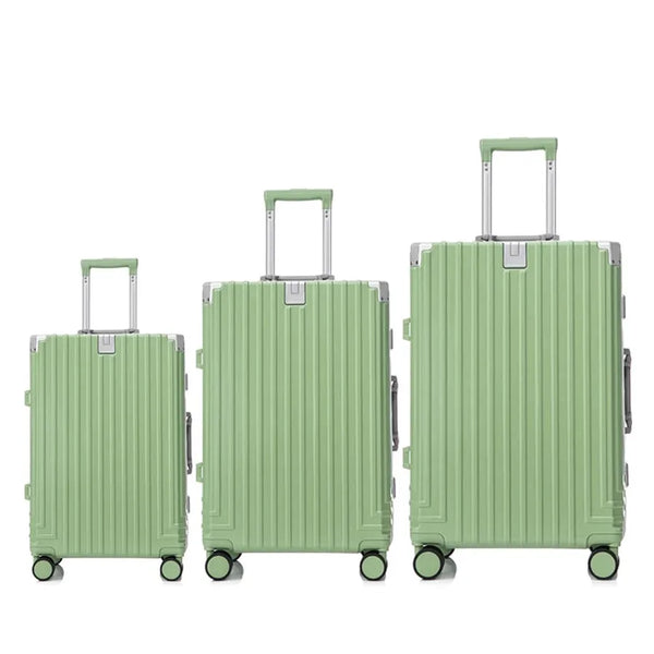 HKM-663443 Kids Green Mini Trolley Suitcase - Durable Lightweight PC Hard Shell Luggage for Travel