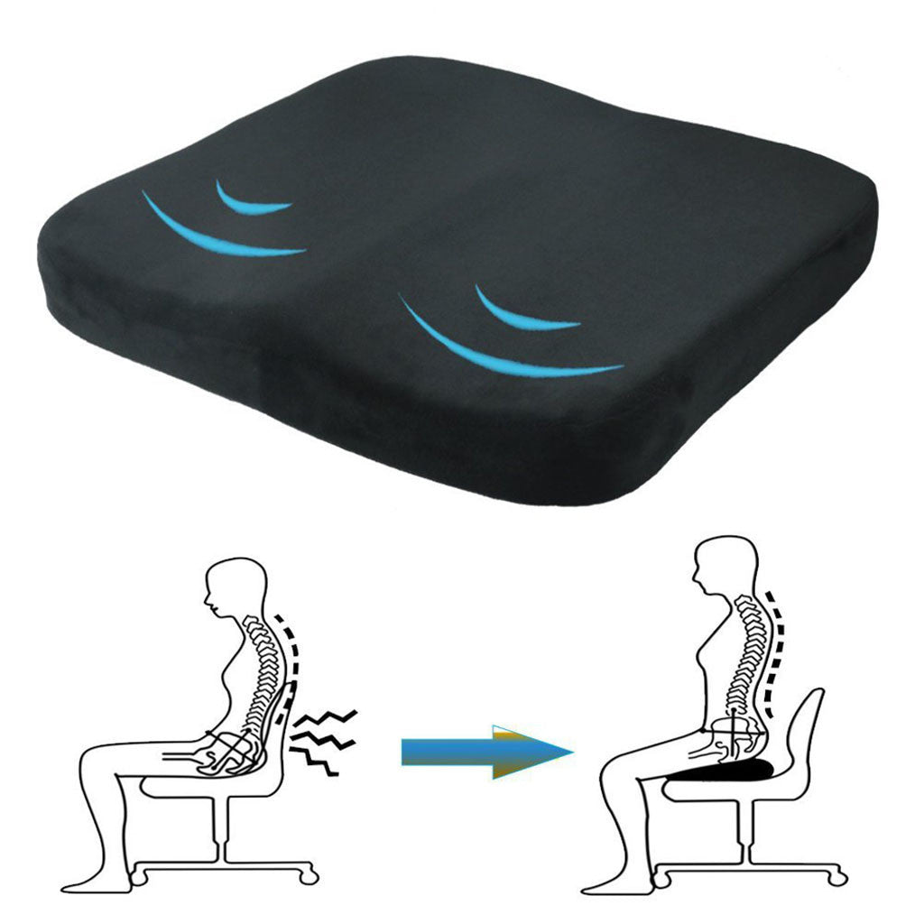 HKM-663443 Memory Foam Comfort Cushion - 40x40x6cm - High-Density Rebound Core with Soft Fabric Cover