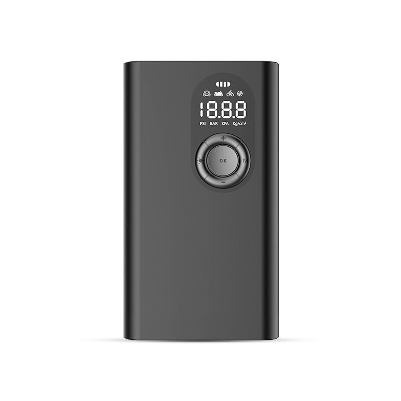 HKM-663443 Wireless Mini Tire Pump with USB Charging and Pressure Detection for Vehicles and Bicycles