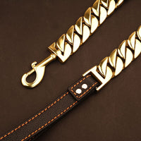 HKM-6635453 316L Stainless Steel Dog Traction Chain - Available in 50cm, 60cm, 70cm, 80cm, 90cm Lengths