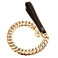 HKM-6635453 316L Stainless Steel Dog Traction Chain - Available in 50cm, 60cm, 70cm, 80cm, 90cm Lengths