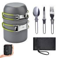 HKM-663571 Ultralight Compact Outdoor Cooking Mess Kit for Camping and Picnics