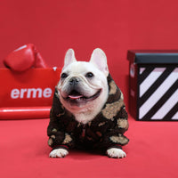 HKM-6636221 Cozy Lambswool Zip-Up Dog Shirt Coat for Autumn and Winter