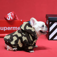 HKM-6636221 Cozy Lambswool Zip-Up Dog Shirt Coat for Autumn and Winter