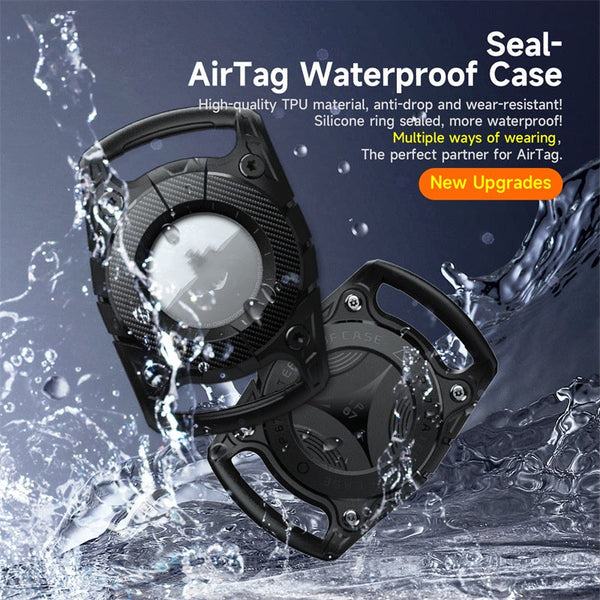 HKM-6637629 Waterproof Anti-loss Protective Case for Apple Airtag - Drop-resistant TPU/PC Design in Multiple Colors