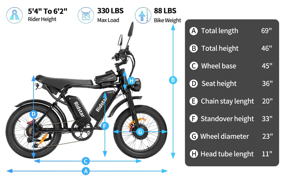HKM-663763 High-Performance Electric Mountain Bike with 2000W Dual Hub Motor and Dual Lithium Battery