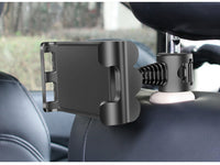 HKM-663763 Universal Car Headrest Tablet Holder with 360-Degree Rotation for 4-12 Inch Devices