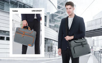 HKM-663763 Waterproof 17-Inch Canvas Unisex Messenger Bag for Casual Travel and Laptop Use